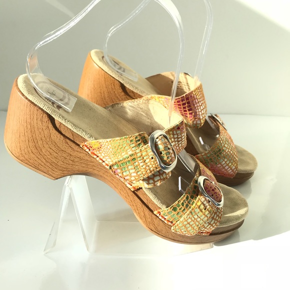 DANSKO Sophie mesh suede leather colorful sandals - Picture 5 of 7